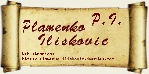 Plamenko Ilišković vizit kartica